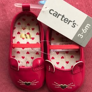 Carter’s Pink Kitty Cat Ballet Flats, 3-6 m